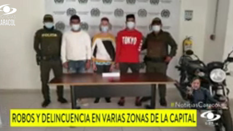 Policía captura tres presuntos asaltantes de restaurantes en Bogotá